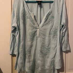 RXB Sky Blue Embroidered Tunic